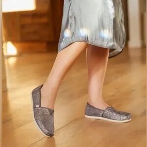 TOMS Glitter Classics Alpargata Slip-On